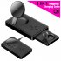 3 in 1 Foldable Travel Wireless  Charger Fast Magnetic Wireless Charging Station For Iphone 13 Watches black