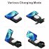 3 in 1 Foldable Travel Wireless  Charger Fast Magnetic Wireless Charging Station For Iphone 13 Watches black