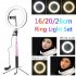 3 in 1 LED Ring Light Photo Photography Dimmable Video for Smartphone with Tripod Selfie Stick   Phone Holder Blue 26CM