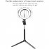 3 in 1 LED Ring Light Photo Photography Dimmable Video for Smartphone with Tripod Selfie Stick   Phone Holder Red 16CM