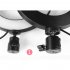 3 in 1 LED Ring Light Photo Photography Dimmable Video for Smartphone with Tripod Selfie Stick   Phone Holder Red 16CM