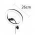3 in 1 LED Ring Light Photo Photography Dimmable Video for Smartphone with Tripod Selfie Stick   Phone Holder Pink 26CM