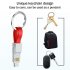 3 in 1 Magnetic 13CM Mini USB Data Cable Mobile Phone Portable Charging Data Cables Type C Micro USB black