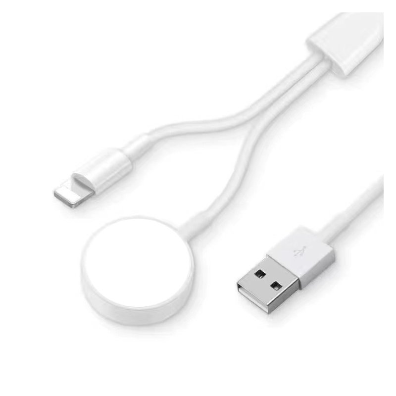 3-in-1 Magnetic Suction Wireless  Charger Usb Male Input Interface For Iwatch Iphone Two-in-one PC
