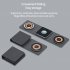 3 in 1 Magnetic Wireless Charging Station Fast Charging Stand with USB Cable Black