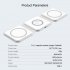3 in 1 Magnetic Wireless Charger Stand Fast Charging Station Compatible for iPhone 14 13 12 AirPods iWatch 8 7 6 Black