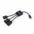 3 in 1 Micro USB OTG Cable Data Transfer Micro USB Male to Female Adapter Game Mouse Keyboard Adapter Cable 