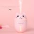 3 in 1 Multifunction USB Dekstop Diffuser Cartoon Cat Air Humidifier with Fan Table Lamp Pink 134 8   93   93mm