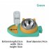 3 in 1 Pet Feeding Bowl Water Dispenser Anti choking Neck Guard Automatic Food Dispenser For Dogs Cats fish shape bowl grey