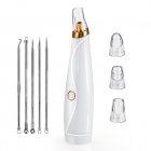 3-in-1 Pimple Remover Tool Portable Electric Face Cleanser Beauty Massager Skin Care For Pore Acne Blackhead Black Dot Pimple Remover + Tool Set