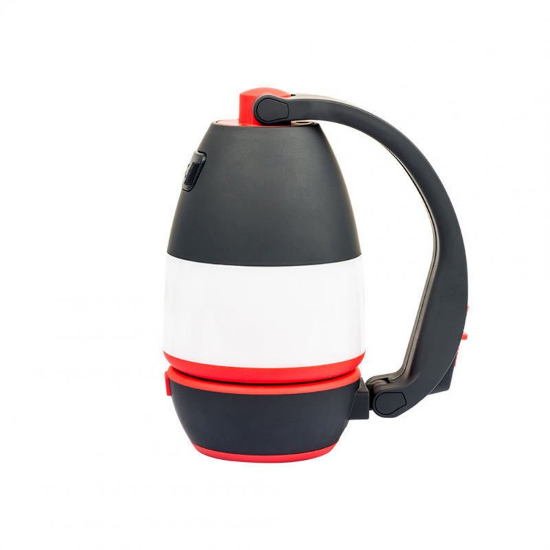 3-in-1 Portable Camping Light 1500 Mah 3 Modes Usb Rechargeable Outdoor Tent Lamp Emergency Light black red