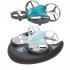 3 in 1 Remote Control Quadcopter 4 Channel Sea Land Air Drone Rechargeable Waterproof Remote Control Aircraft Blue