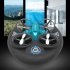3 in 1 Remote Control Quadcopter 4 Channel Sea Land Air Drone Rechargeable Waterproof Remote Control Aircraft Blue