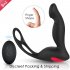 3 in 1 Remote Control Prostate Massager Vibrator Penis Ring Ball Loop Rechargeable Waterproof Anal Sex Toy