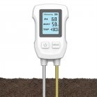 3-in-1 Soil Tester Moisture/Fertility/pH Tester Water Humidity Tester Tester Garden Planting Kit For Greenhouses Farmland White