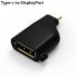 3 in 1 TYPE C to HDMI VGA DP Adapter Converter for Laptop Computer Mobile Phone black