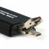 3 in 1 Type C Micro USB OTG to USB 2 0 Adapter Card Reader High Speed Data Copying Downloading Converter black