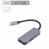 3 in 1 USB 3 1 To Type C  To HDMI HUB DP Docking Station gray