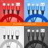 3 in 1 USB Cable 1 2 m for Micro USB Android Phone USB Type C Mobile Phone and iphone blue