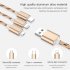 3 in 1 USB Fast Charging Cable for Type C Phone Micro USB Phone and iphone 1M Rose gold