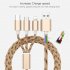 3 in 1 USB Fast Charging Cable for Type C Phone Micro USB Phone and iphone 1M Rose gold