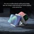 3 in 1 Wireless Charger Magnetic Foldable Charging Station Multi function Fast Charging Pad For Watch Headphone Black
