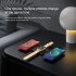 3 in 1 Wireless Charger Magnetic Foldable Charging Station Multi function Fast Charging Pad For Watch Headphone Black