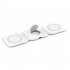 3 in 1 Wireless Charger Magnetic Foldable Charging Station Multi function Fast Charging Pad For Watch Headphone Black