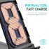3 in 1 Wireless Charger Stand 15w Fast Charging Dock Station Compatible For Ios Headphones Watches Phones Black