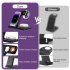 3 in 1 Wireless Charger Stand Fast Charging Vertical Base Bracket Compatible for Iphone Iwatch Airpods Black