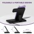 3 in 1 Wireless Charger Stand Fast Charging Vertical Base Bracket Compatible for Iphone Iwatch Airpods Black