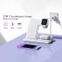 3 in 1 Wireless Charger Stand Fast Charging Vertical Base Bracket Compatible for Iphone Iwatch Airpods Black