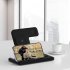 3 in 1 Wireless Charger Stand Fast Charging Vertical Base Bracket Compatible for Iphone Iwatch Airpods Black