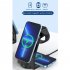 3 in 1 Wireless Charging Station Wireless Charger Dock Compatible For iPhone 15 14 13 12 Pro Max Watch 8 7 6 Earphones
