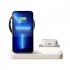 3 in 1 Wireless Charging Station With Led Night Light Foldable Charger Stand Compatible For Iwatch Iphone Airpods black