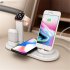 3 in1 Rotatable Wireless Charger Stand for iPhone Airpods Multi Function Charging Stand white