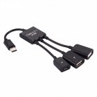 3 in1 Type C Male to Female Micro OTG USB Port Adapter Cable for Android Phone Tablet USB Flash Disk Type C OTG