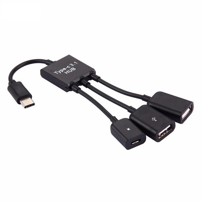 3 in1 Type-C Male to Female Micro OTG USB Port Adapter Cable for Android Phone Tablet USB Flash Disk Type-C OTG