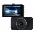 3 inch Ips Hd Display Car Driving Recorder Front And Rear Dual Lens Dash Cam 1080p Night Vision Dvr Auto Camcorder black