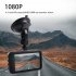 3 inch Ips Hd Display Car Driving Recorder Front And Rear Dual Lens Dash Cam 1080p Night Vision Dvr Auto Camcorder black