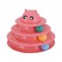 3 level Cat Track Toy With Colorful Balls Detachable Interactive Game Puzzle Funny Toy pink 23x18cm 400g
