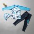 3 piece Boys Split Swimsuit Long sleeved Shirt Long Pants Sunscreen With Sun Hat Sun Protection Children Diving Suit blue 5 6years L