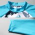 3 piece Boys Split Swimsuit Long sleeved Shirt Long Pants Sunscreen With Sun Hat Sun Protection Children Diving Suit blue 5 6years L