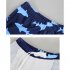 3 piece Kids Boys Split Swimsuit Cartoon Print Long sleeved Sunscreen Shirt Quick drying Swimming Trunks With Cap blue 3 4Y L