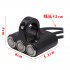 3 position Aluminum Alloy Faucet Motorcycle Handlebar Switch With Self locking Self reset Button As picture show
