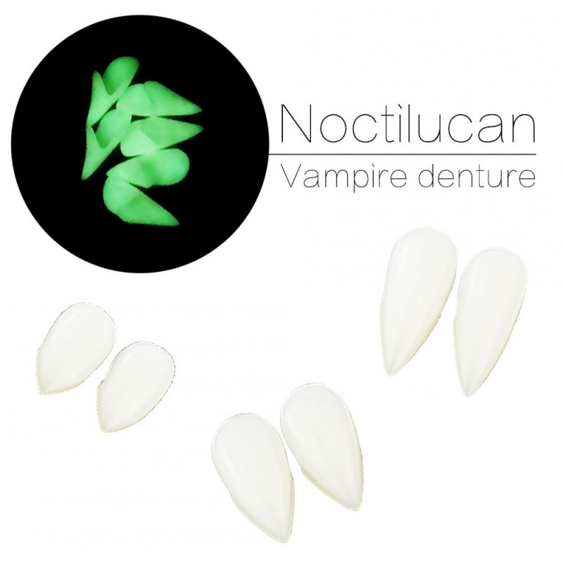 3 size Vampire Teeth Fangs Dentures Props Halloween Costume Props Party Favors Holiday DIY Decorations Horror Adult for Kids 4 piece set