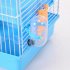 3 storey Pet Hamster Cage Luxury House Portable Mice Home Habitat Decoration blue
