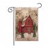 30 45cm Christmas Double sided Printing Garden  Flag Without Flagpole Decoration Props car