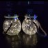 30 LEDs Solar Night Light Crack Ball Glass Jar Wishing Lamp Outdoor Garden Tree Decoration Light warm white light head
