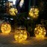 30 LEDs Solar Night Light Crack Ball Glass Jar Wishing Lamp Outdoor Garden Tree Decoration Light colorful light head